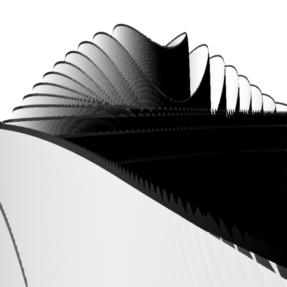 Another Opera House? 要塞 Fortress hills with sketch shader and heavy Moire banding